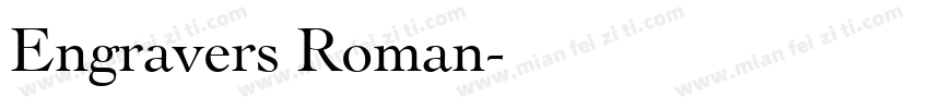 Engravers Roman字体转换
